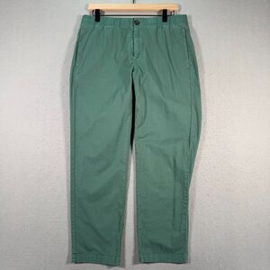 Bonobos Pants Womens Medium Short Green Straight Casual Lightweight Drawstring